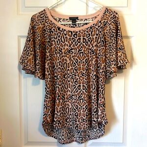 Halogen Flutter Sleeve Top - Small